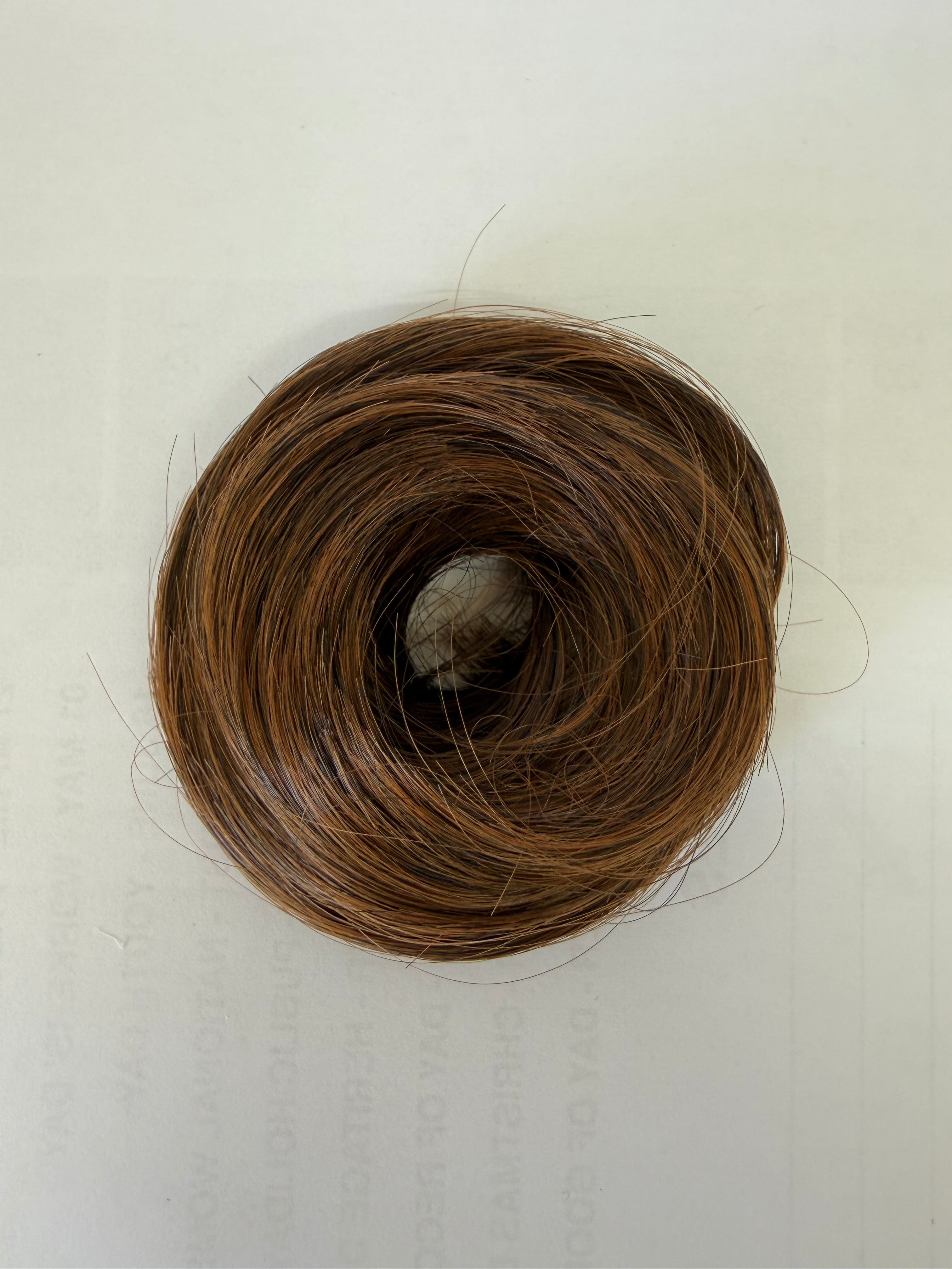 Synthetic hair bun
