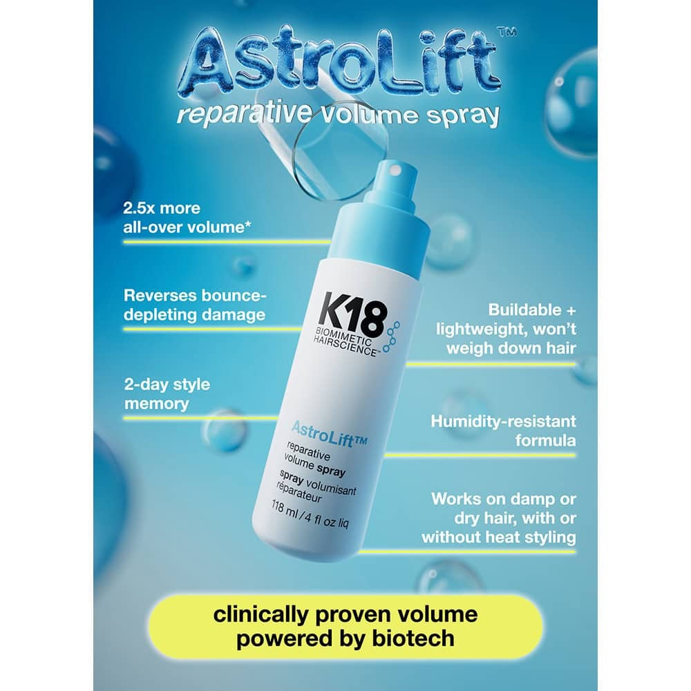 K18 Astrolift Reparative volume spray