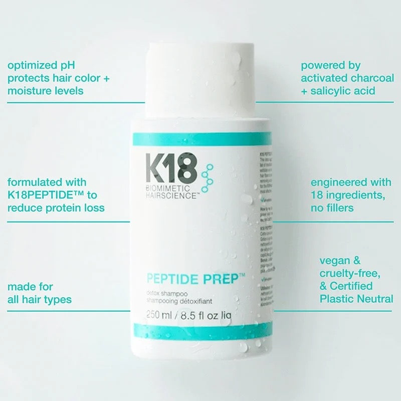 K18 Peptide Prep Detox shampoo